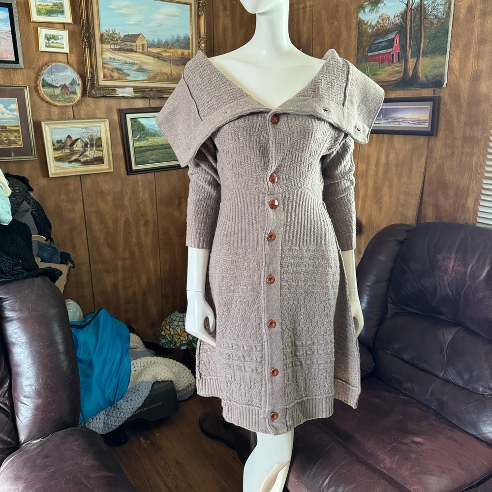 Sleeping On Snow Anthropologie Sweater Tunic Dress